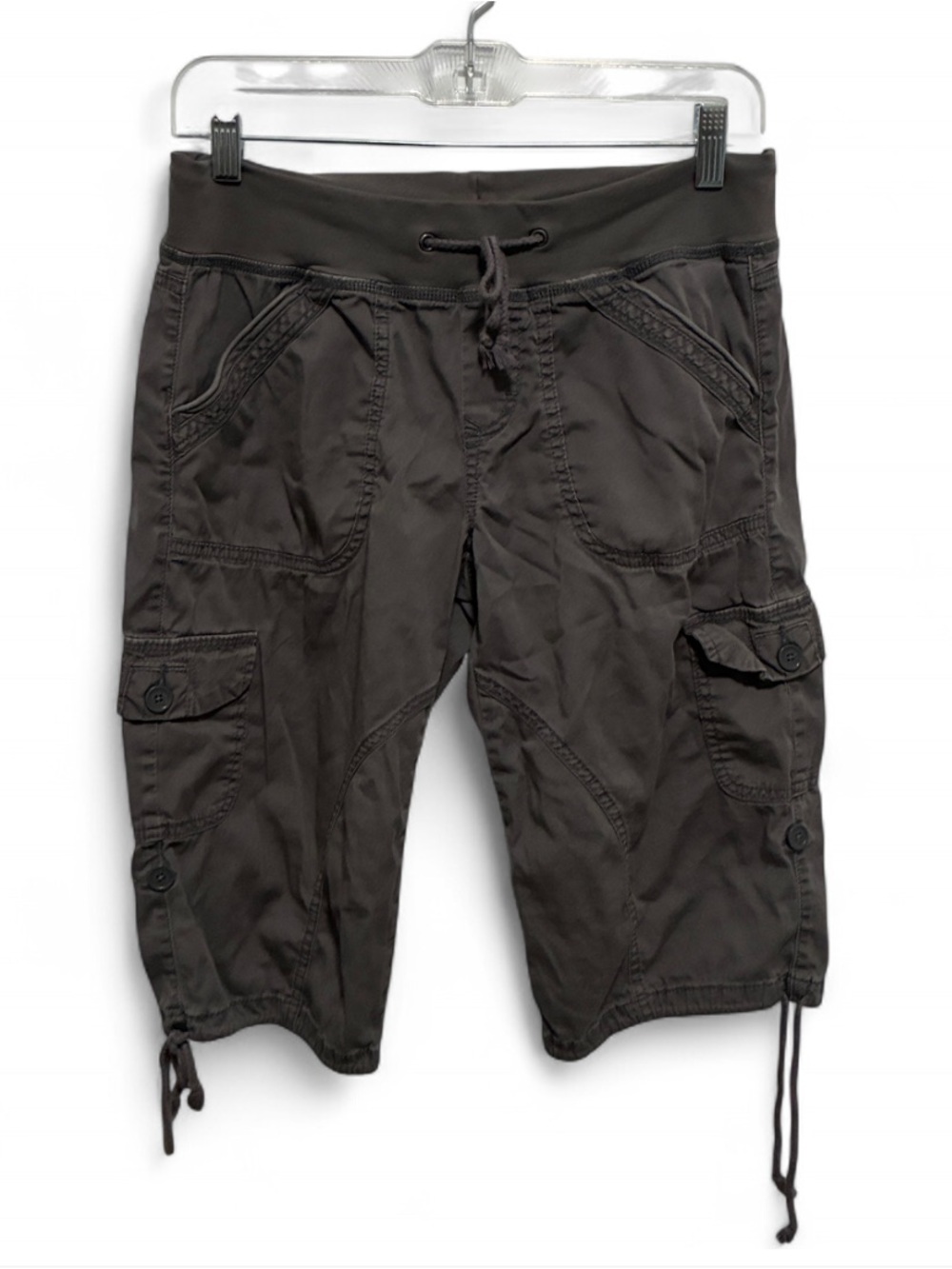 Y2K Unionbay Casual Drawstring Long Cargo Shorts
